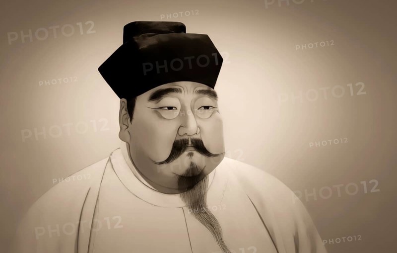 Emperor Taizu of Song, 927 — 976, personal name Zhao Kuangyin, courtesy name Yuanlang, the founding emperor of the Song Dynasty of China, 1st century AD, digitally edited based on a historical illustration
