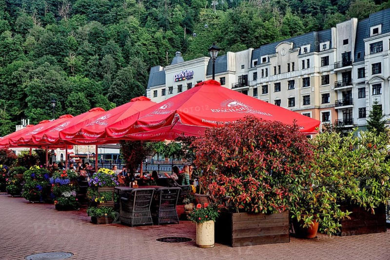 Cafe. Rosa Khutor. Sochi. Russia
