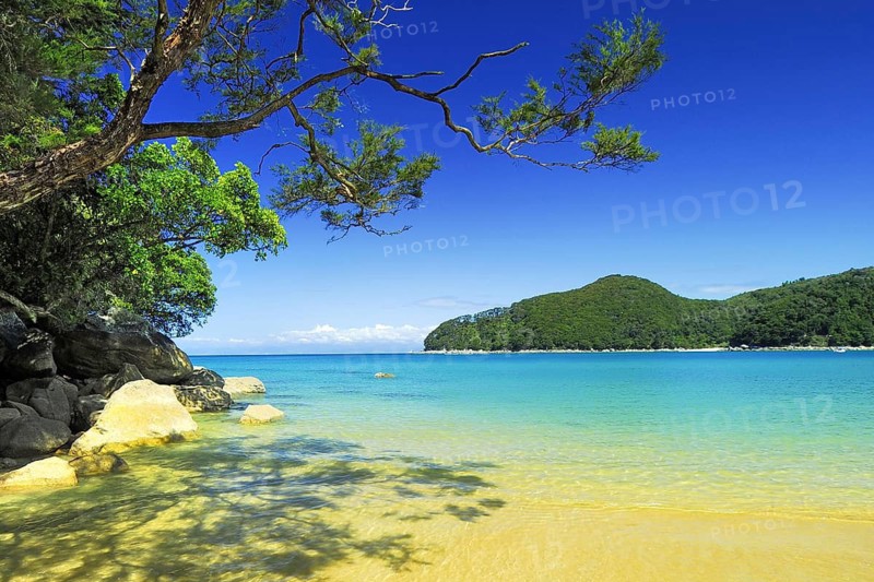 Bark Bay, Abel Tasman National Park, Tasman Sea, Nelson Region, Ueedinsel New Zealand