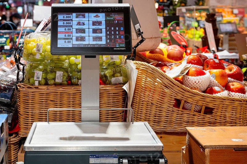 PC scale with touchscreen for fresh produce Bangkok, Thailand