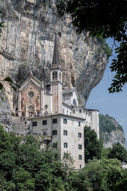 Pilgrimage church Madonna della Corona, Ferrara di Monte Baldo, Italy