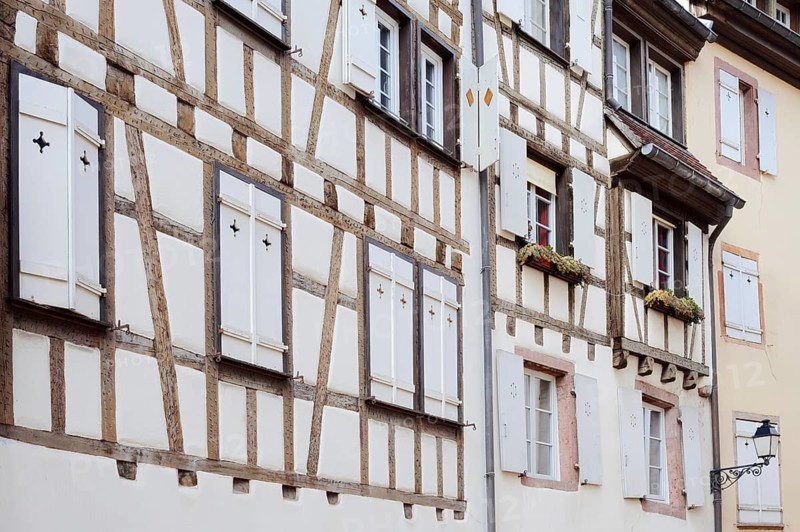 Houses in the tanners' quarter, Quartier des Tanneurs, Colmar, Haut-Rhin, Alsace, Grand Est, France