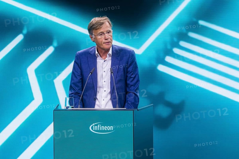 Infineon Smart Power FAB opened in Dresden. Jochen Hanebeck, CEO of Infineon Technologies AG, Dresden, Saxony, Germany