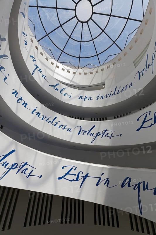 Chiaia metro station, light shaft, design architect Uberto Siola, art subway, Metrò dell'Arte, Naples, Campania, Italy