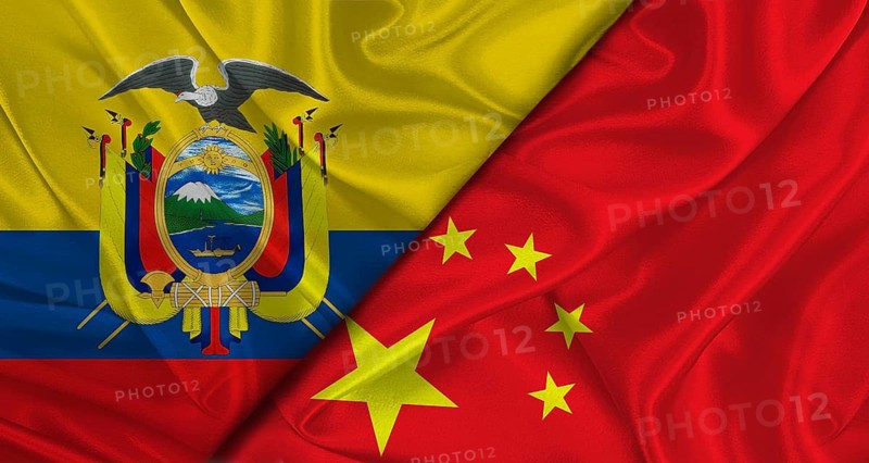 Bilateral relations between Ecuador and China. Flag of Ecuador and China