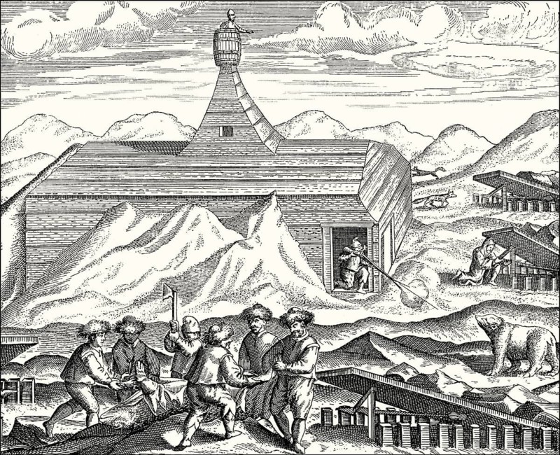 Expedition to the Arctic region by Willem Barentsz, c.?1550 – 1597, Dutch Arctic explorer