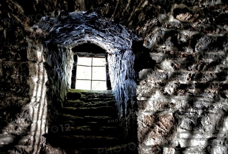 A cellar of an old castle, Germany