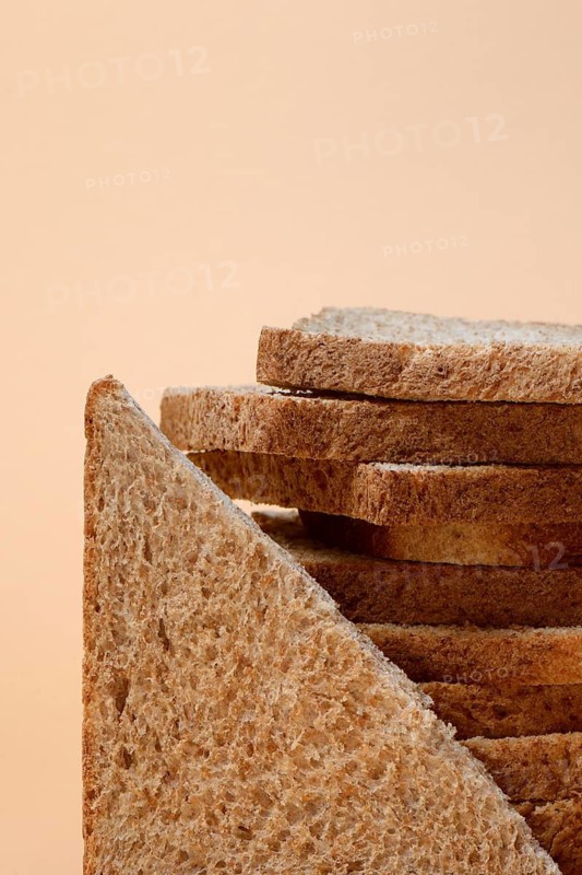 Stacked whole grain toast bread, whole grain toast bread