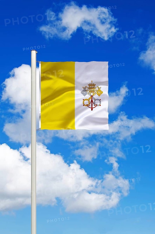 National flag of Vatican, Vatican City, City State, Studio