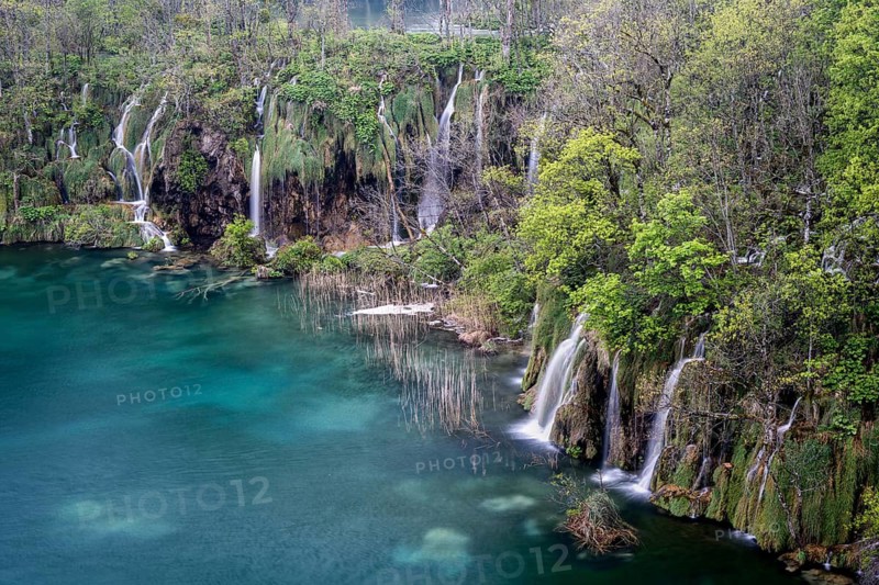 Waterfall, Plitvice Lakes National Park, Plitvicka Jezera, Lika-Senj, Croatia