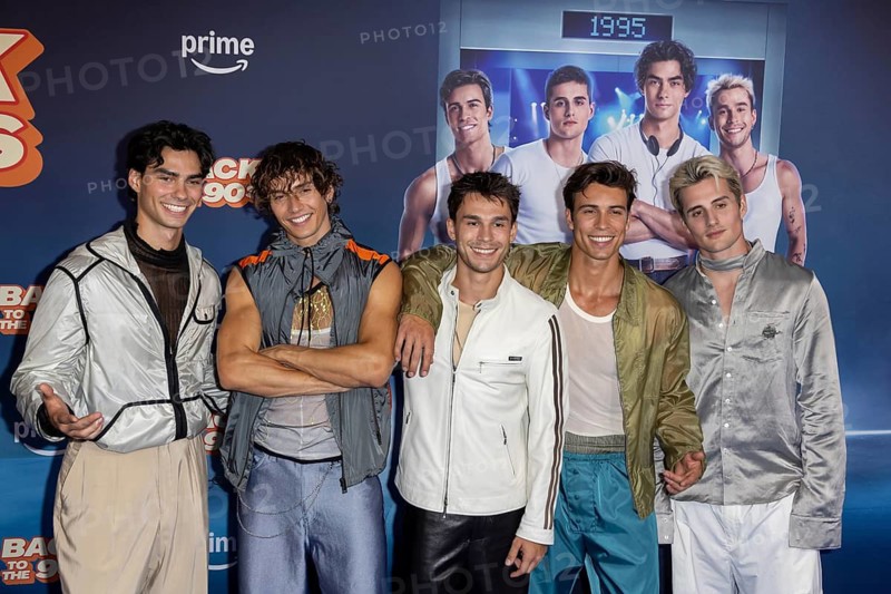 Luis Freitag, Bene Schulz, Tim Schäcker, Jacob Rott, Julien Brown from The Elevator Boys - Premiere Back to the 90s, Delphi Film Palace at the Zoo Cinema, Berlin, 18.8.26