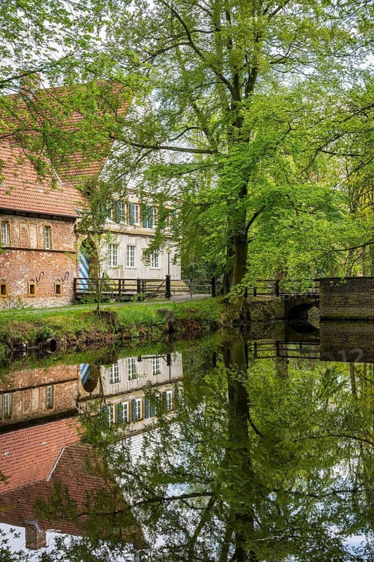 Benedictine Convent, Dinklage Castle, Vechta District, Dinklage, Lower Saxony, Germany