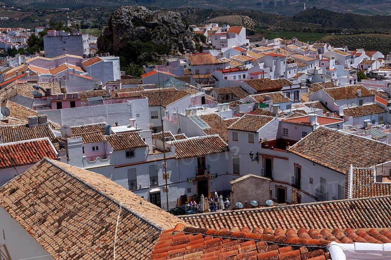 Houses in the old town centre, Olvera, Andalusia, Spain
