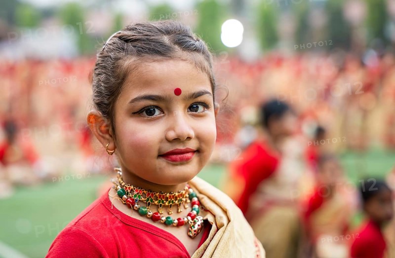 Paricipants in a Bihu dance workshop ahead of Rongali Bihu Festival, in Guwahati, India on 8 April 2025