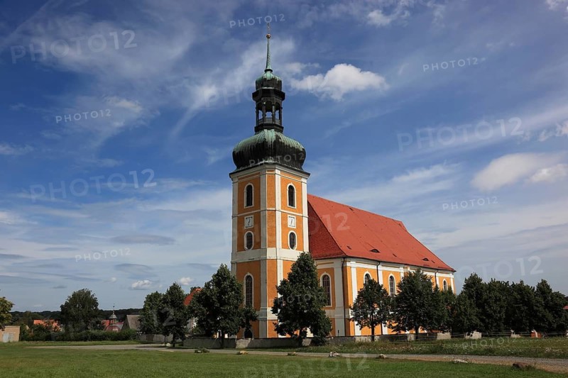 Rosenthal pilgrimage church in Ralbitz-Rosenthal, central pilgrimage site of the Catholic Sorbs, Bautzen district, East Saxony, Saxony, Germany