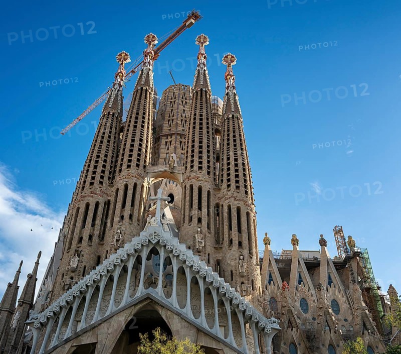 Sagrada Familia by Antoni Gaudi, Barcelona, Catalonia, Spain