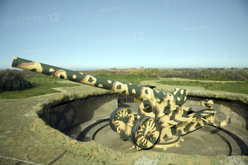 German second world war gun emplacement Pleinmont, Torteval, Guernsey, Channel Islands, UK
