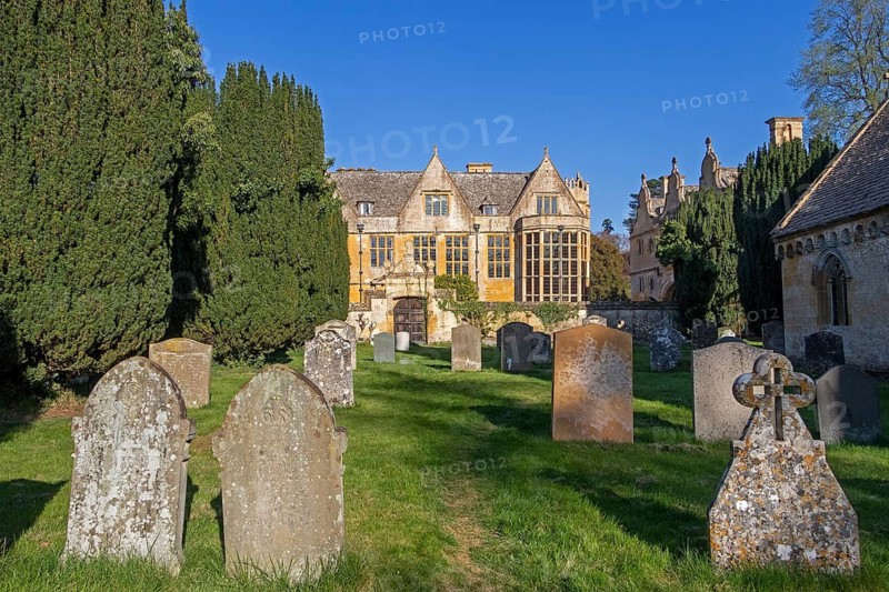 Stanway House, Cemetery, Stanway, The Cotswolds, England, Great Britain