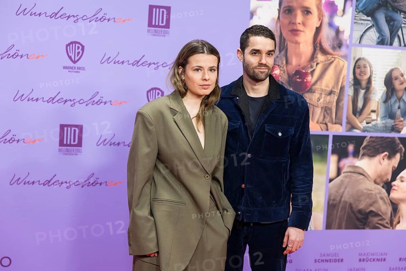 Luisa Neubauer (climate activist) and Max Befort at the premiere of the film Wunderschöner at Berlin's Zoo Palast on 4 February 2025