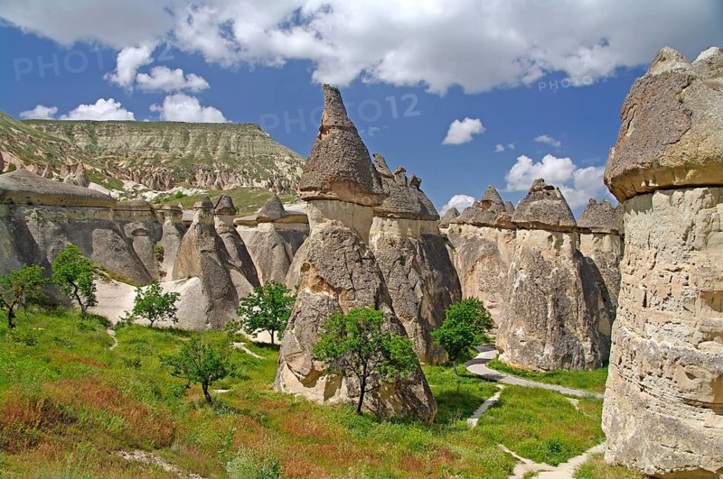 Europe, Turkey, Cappadocia, Cliffs, Cappadocia, Turkey