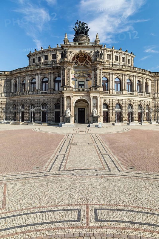 Semperoper on Theatre Square, Dresden, Saxony, Germany