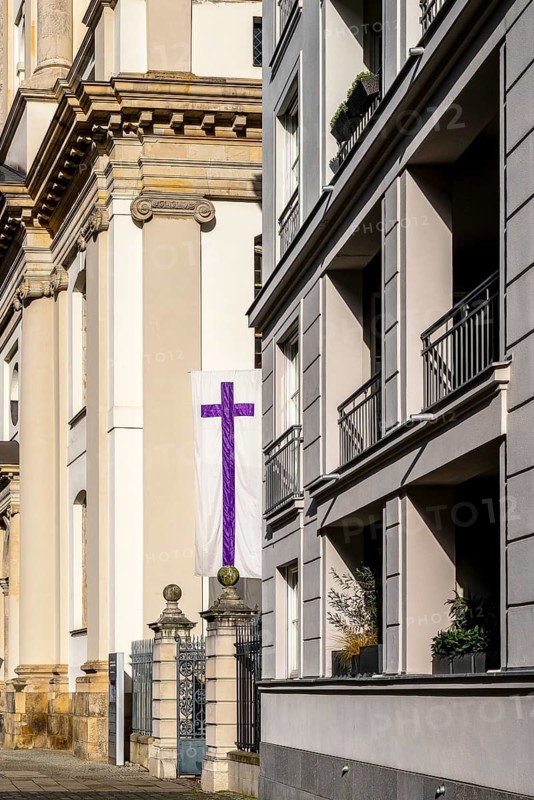 Access to the Parochial Church in the monastery quarter on Alexanderplatz, Berlin, Germany
