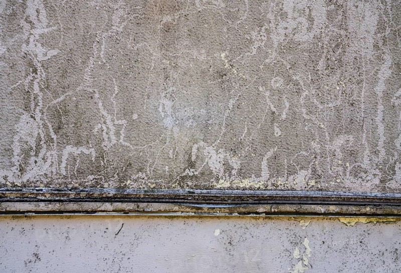 Detail of a parked rotten trailer, abandoned caravan, Germany