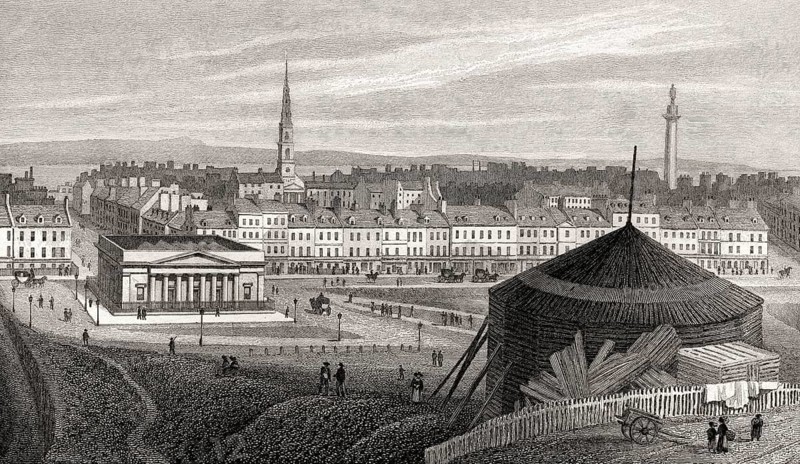 Part of the New Town, from Ramsey Gardens, Edinburgh, Scotland, 19th century, from Modern Athens by Th. H. Shepherd