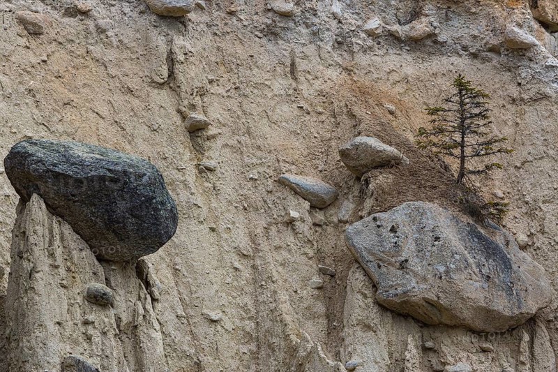 Earth pyramids located in Platten in the municipality of Percha, near Bruneck in South Tyrol, Italy