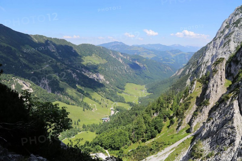 Kaiserbachtal nature reserve on the Wilder Kaiser, Tyrol, Austria
