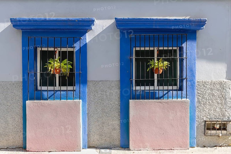 Mexico, Mazatlan, Colorful old city streets in historic city center near El Malecon promenade, ocean shore Zona Hotelera Hotel Zone and central Mazatlan Basilica cathedral