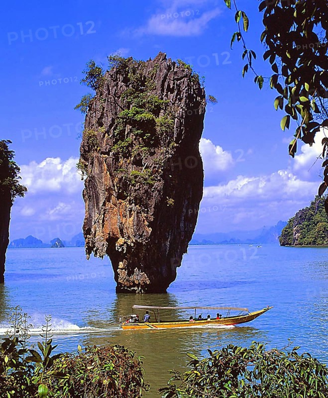 James Bond Island, the famous rock in Ao Phang Nga National Park in southern Thailand