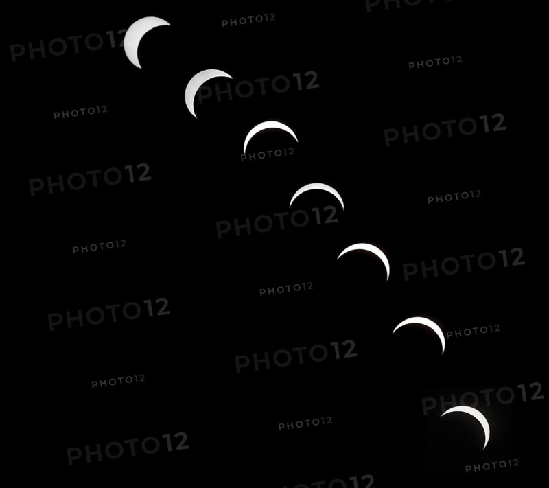 Partial solar eclipse on 12/08/2026, phases with strongest coverage, Fuldabrück, Hesse, Germany