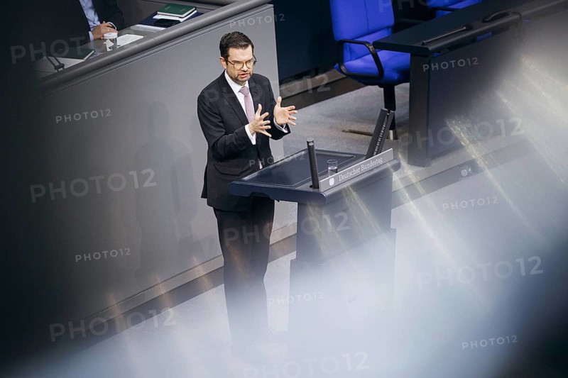 Marco Buschmann (FDP), Federal Minister of Justice, recorded during a speech on internal security in the German Bundestag in Berlin, 12/09/2024