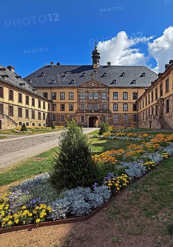 The Fluda City Palace, the former residence of the Fulda prince-bishops, Old Town, Baroque Quarter, Fulda, East Hesse, Hesse, Germany