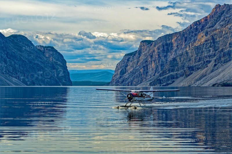 Seaplane on Little Doctor Lake, Nahanni National Park, Northwest Territories, Canada