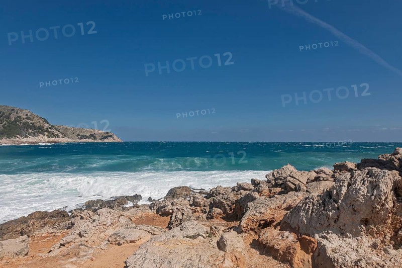 Coast near Cala Agulla, Majorca, Balearic Islands, Spain
