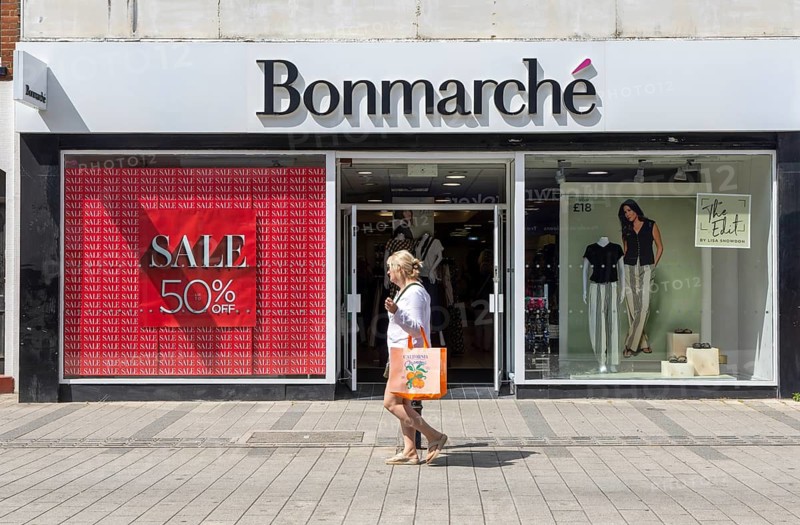 Branch of Bonmarche clothes shop town centre of Felixstowe, Suffolk, England, UK