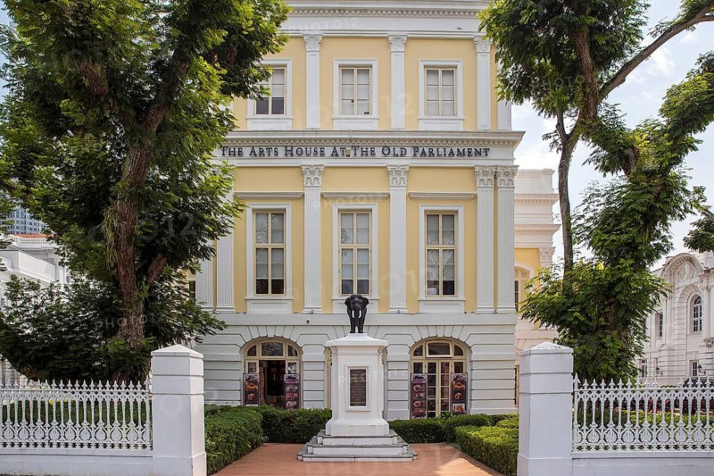 The Arts House at the Old Parliament, Neoclassical former Parliament House built in 1827 by architect George Coleman now an arts venue and oldest surviving government building, Singapore