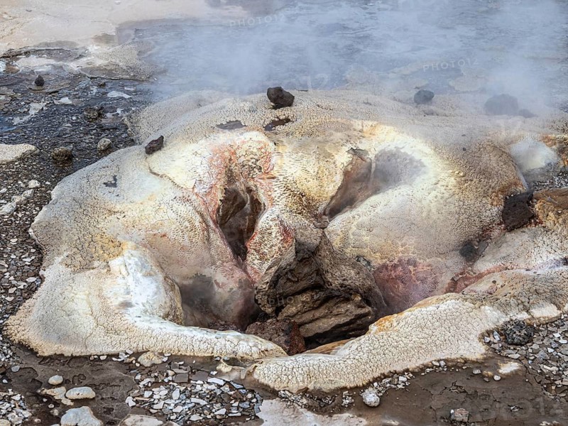 Hot spring Eyvindarhver, Hveravellir geothermal area, Iceland