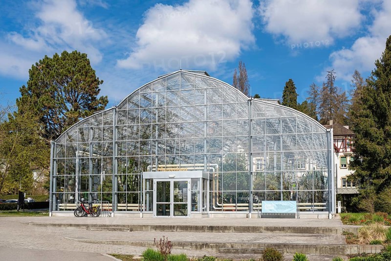 The cactus house, plant house, greenhouse on the lakeside promenade of Überlingen am Lake Constance was built as part of the 2021 state garden show and houses around 1000 cacti and succulents from all over the world and is one of the sights in the Lake Constance area, Überlingen am Lake Constance district, Baden-Württemberg, Germany