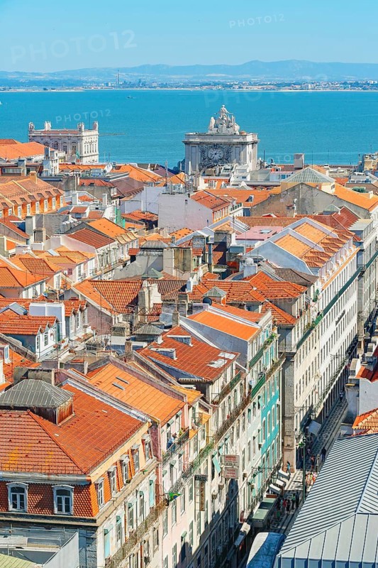 View over Lisbon city centre, Lisbon, Portugal