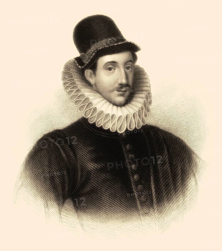 Sir Fulke Greville, 1. Baron Brooke, de jure 13. Baron Latimer und 5. Baron Willoughby de Broke, 1554-1628, ein elisabethanischer Dichter, Dramatiker und Staatsmann