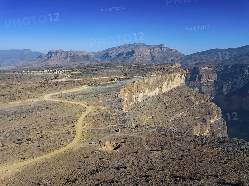 Landscape Oman, Middle East, Jabal Shams, Jebel Shams, Canyon, Wadi Ghul, Hajar Mountains, Mountain, W6, Balcony Walk, (hiking shoe, Al Khitaym, Ad Dakhiliyah Governorate, Oman