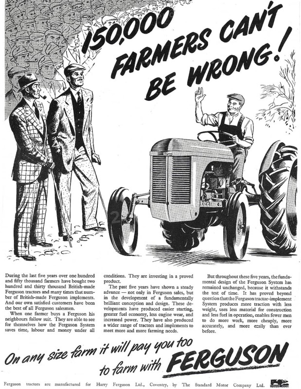 Advertising in Country Life magazine UK 1951