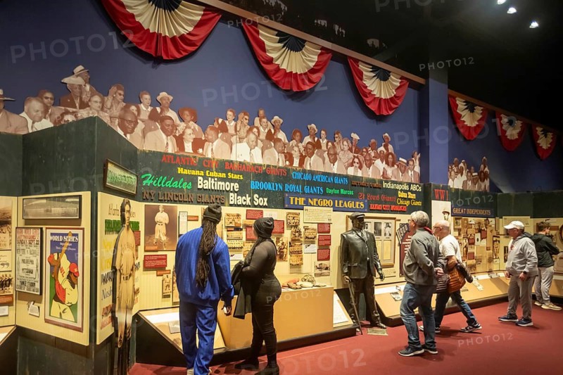 Kansas City, Missouri - The Negro Leagues Baseball Museum preserves the history of African-American baseball players, who were shut out of Major League Baseball until 1947.