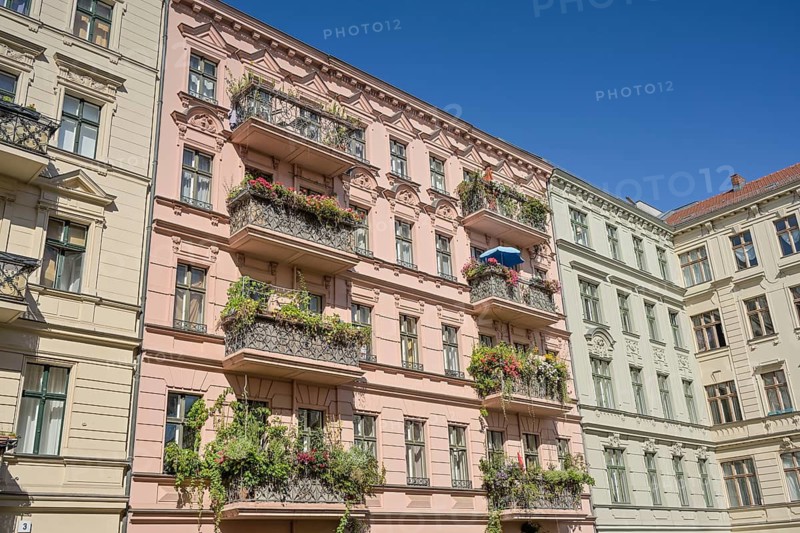 Old buildings, Kopischstraße, Kreuzberg, Berlin, Germany
