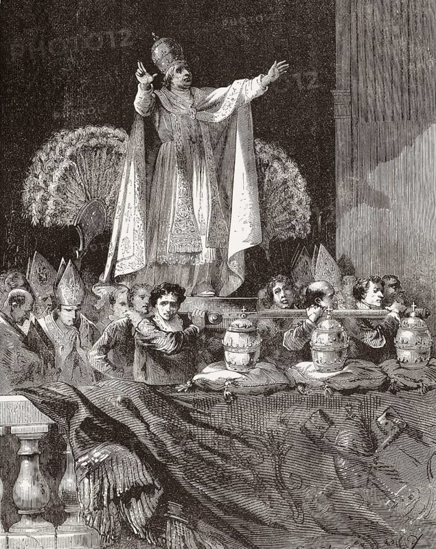 Pope Pius IX, Vatican, Rome, Italy, 19th Century