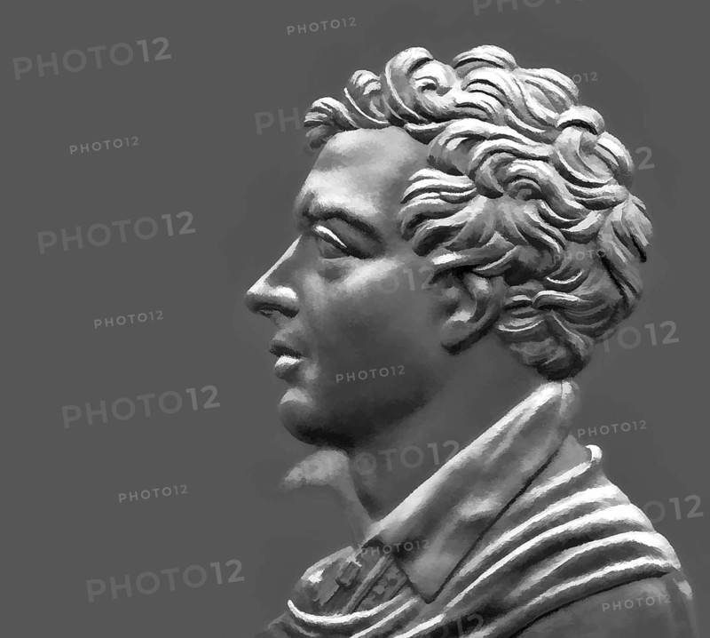 George Gordon Noel Byron, 6th Baron Byron of Rochdale, 1788, 1824, British poet, digital edited
