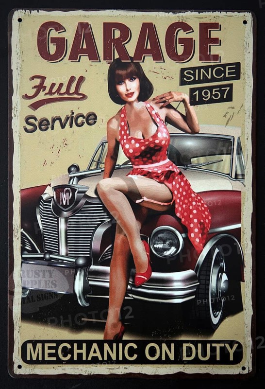 Sign, signs, tin signs, advertising signs, advertisement, nostalgia, old, old advertising signs, product advertising, company logo, company, company, trademark, collection, repair service, car repair shop, nostalgic, nostalgic, Lower Saxony, Federal Republic of Germany